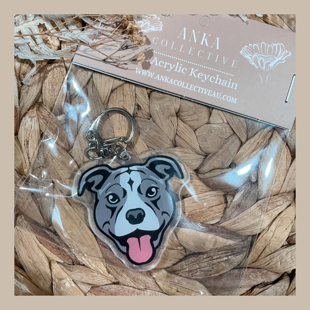 Staffy Grey & White